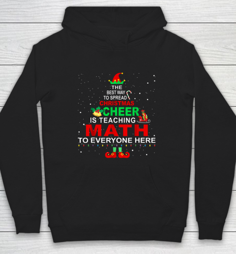 Math Teacher Christmas Shirt Elf Christmas Hoodie