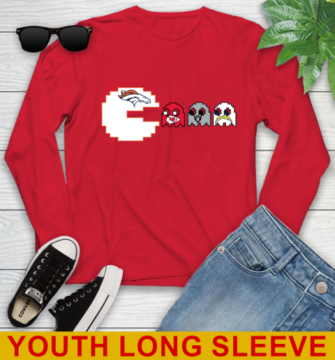 Denver Broncos NFL Football Pac Man Champion Youth Long Sleeve 11