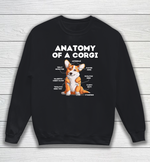 Anatomy of a Corgi Dog Lover Sweatshirt