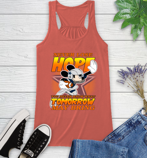 Dallas Cowboys NFL Football Mickey Disney Never Lose Hope Racerback Tank 3