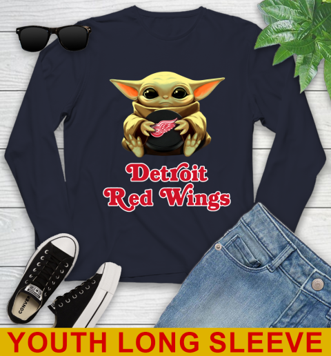 NHL Hockey Detroit Red Wings Star Wars Baby Yoda Shirt 124