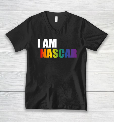 Nascar Pride Shirt I Am Nascar V-Neck T-Shirt