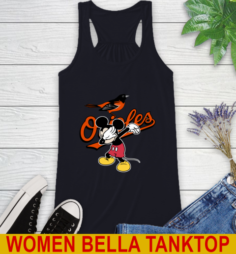 Baltimore Orioles MLB Baseball Dabbing Mickey Disney Sports Racerback Tank 10