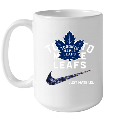 NHL  Toronto mapple leafs x Nike Just Hate Us b2zu nhltoronto mapple leafs x nike just hate us ceramic mug 150 54 front white
