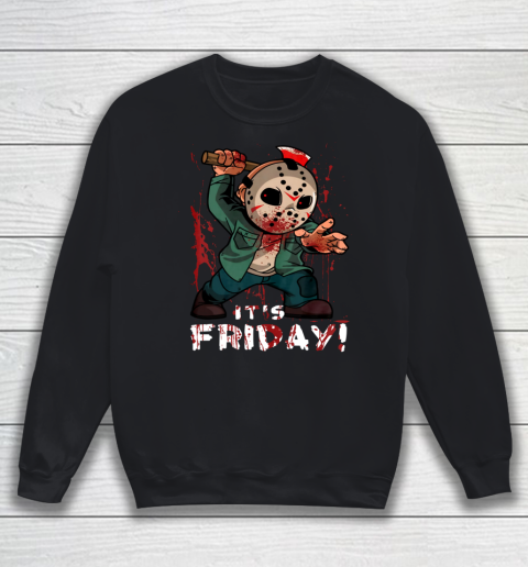 Friday 13th Jason Funny Halloween Horror Graphic Horror Movie Sweatshirt