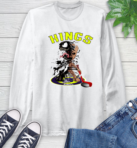 NHL Los Angeles Kings Hockey Venom Groot Guardians Of The Galaxy Long Sleeve T-Shirt