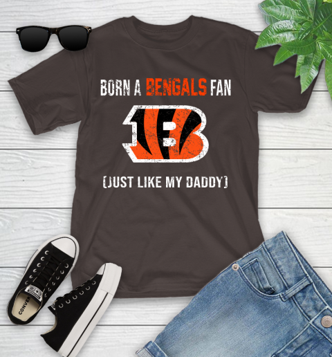 NFL Cincinnati Bengals Football Loyal Fan Just Like My Daddy Shirt Youth T-Shirt 6