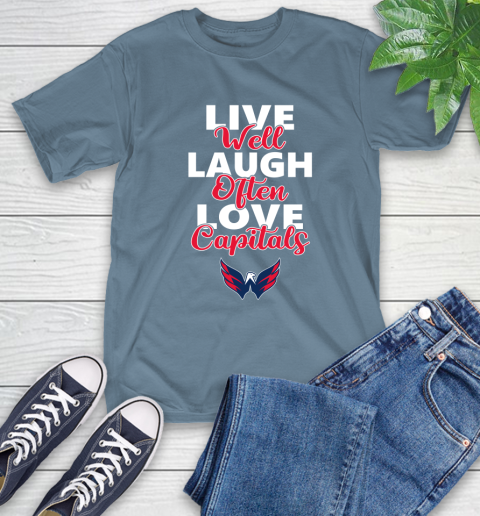 NHL Hockey Washington Capitals Live Well Laugh Often Love Shirt T-Shirt 9
