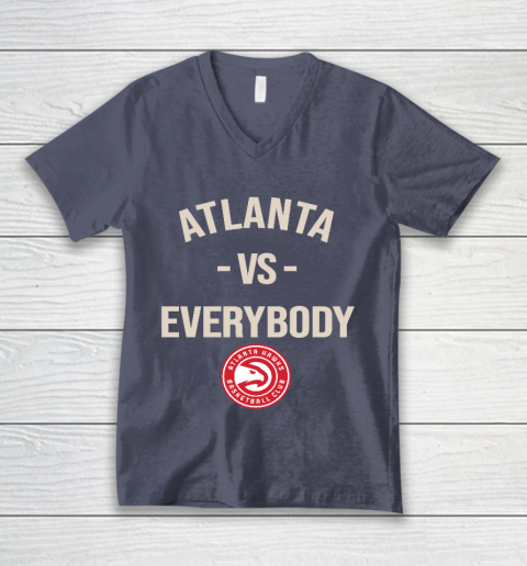 Atlanta Hawks Vs Everybody V-Neck T-Shirt 7