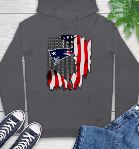 New England Patriots NFL Football American Flag Hoodie 7