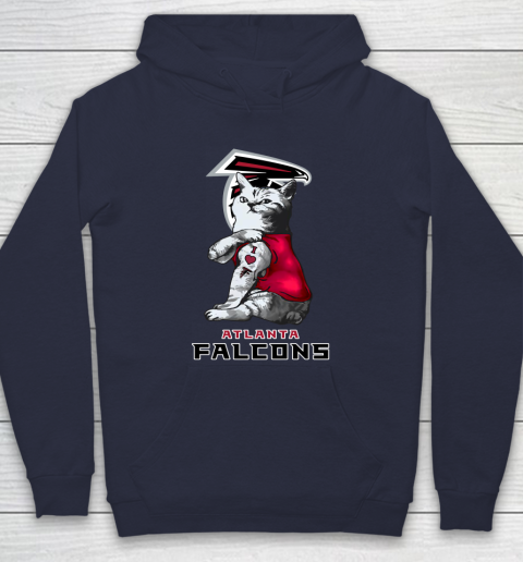 NFL Football My Cat Loves Atlanta Falcons Hoodie 2