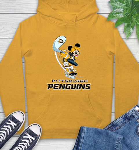 NHL Hockey Pittsburgh Penguins Cheerful Mickey Mouse Shirt Hoodie 4 NHL Hockey Pittsburgh Penguins Cheerful Mickey Mouse Shirt Hoodie - Image 4