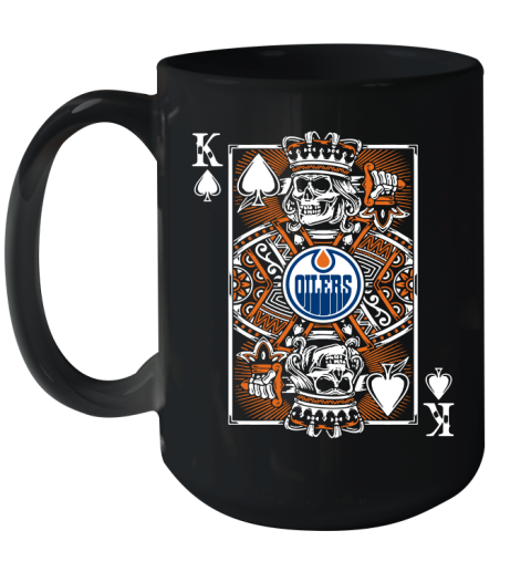 Edmonton Oilers NHL Hockey The King Of Spades Death Cards Shirt Ceramic Mug 15oz