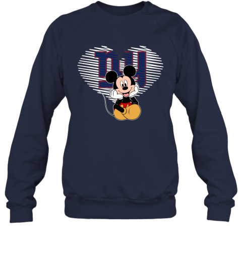 NFL New York Giants The Heart Mickey Mouse Disney Football T Shirt FH6ytFA2ZYZ sweatshirt 35 95 151514 front navy