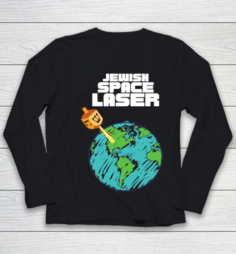 Jewish Space Laser Insane Funny Conspiracy Theory Youth Long Sleeve