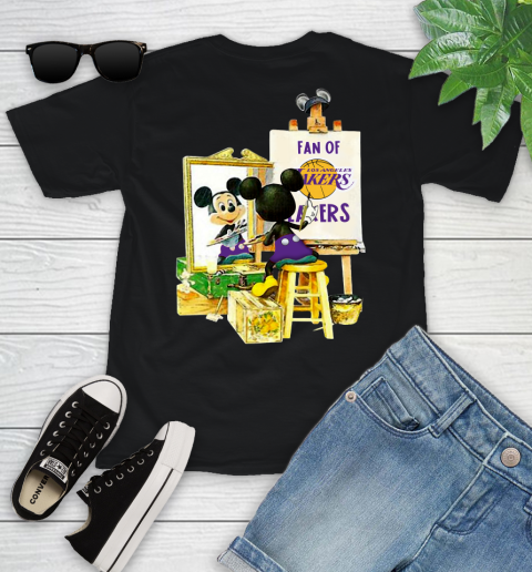NBA Basketball Los Angeles Lakers Mickey Drawing Shirt 95 NBA Basketball Los Angeles Lakers Mickey Drawing Shirt - Image 95
