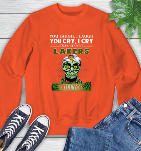 NBA Talk Shit About Los Angeles Lakers I Kill You Achmed The Dead Terrorist Jeffrey Dunham Basketball Sweatshirt 3