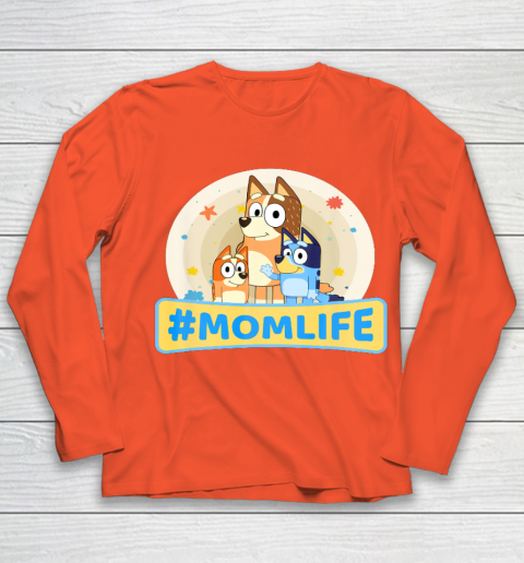 Bluey Mom Family For Life Youth Long Sleeve 3