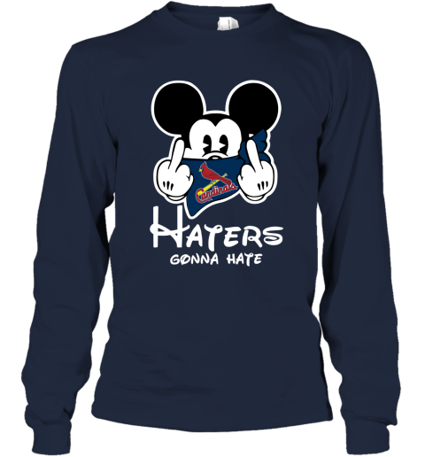 MLB St.Louis Cardinals Haters Gonna Hate Mickey Mouse Disney Baseball T  Shirt_000 Women's T-Shirt