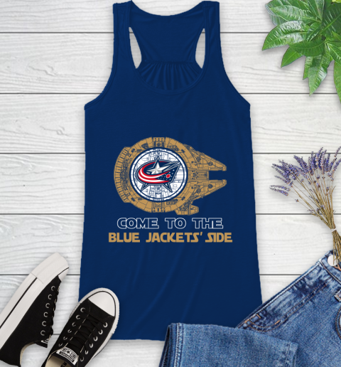 NHL Come To The Columbus Blue Jackets Wars Hockey Sports Racerback Tank 8