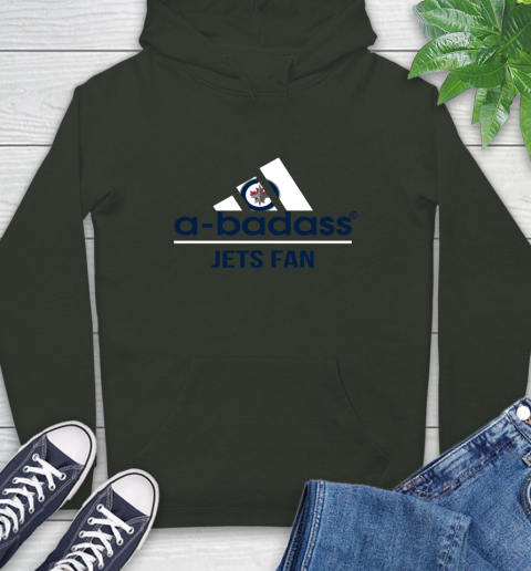 NHL A Badass Winnipeg Jets Fan Adidas Hockey Sports Hoodie 12