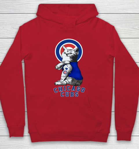 MLB Baseball My Cat Loves Chicago Cubs Hoodie 7