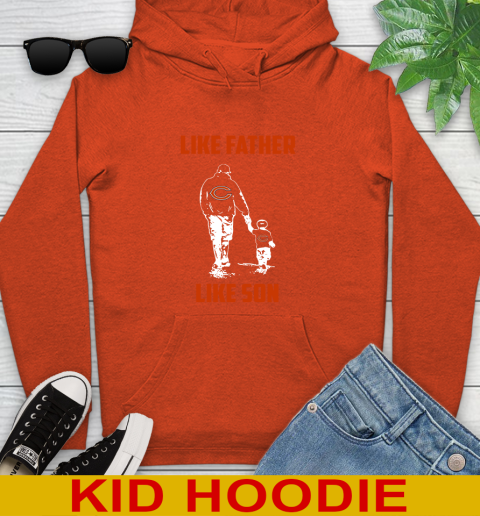 Chicago Bears NFL Football Like Father Like Son Sports Youth Hoodie 4