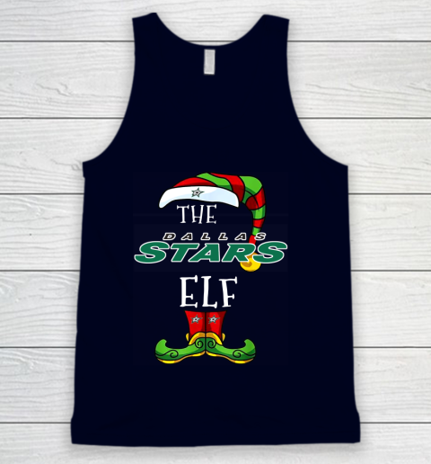 Dallas Stars Christmas ELF Funny NHL Tank Top 2