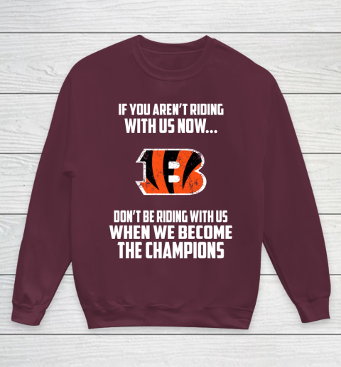 NFL Cincinnati Bengals Football We Become The Champions Youth Sweatshirt 4