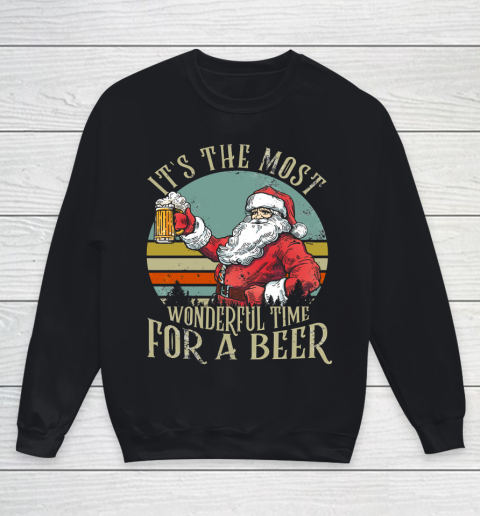 It's the Most Wonderful Time For a Beer  Beer Lovers Youth Sweatshirt