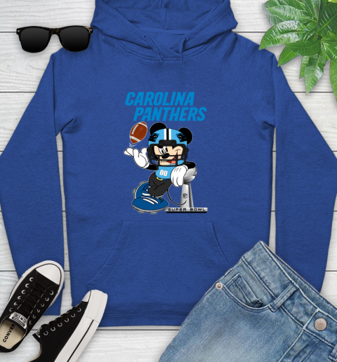NFL Carolina Panthers Mickey Mouse Disney Super Bowl Football T Shirt Youth Hoodie 9