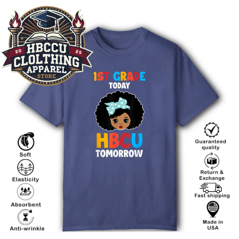 wvzo 1st grade today hbcu tomorrow classic t shirt 2 front purple HBCU Clothing Apparel