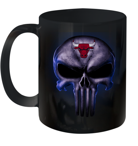 Chicago Bulls NBA Basketball Punisher Skull Sports Ceramic Mug 11oz