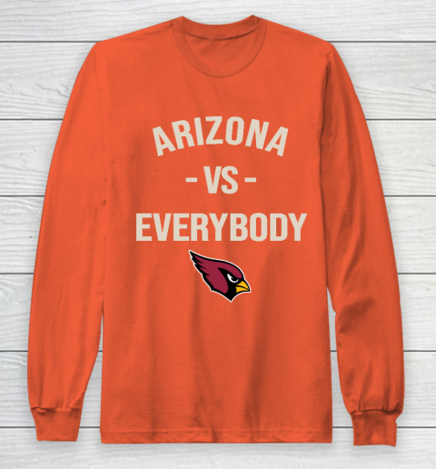 Arizona Cardinals Vs Everybody Long Sleeve T-Shirt 3