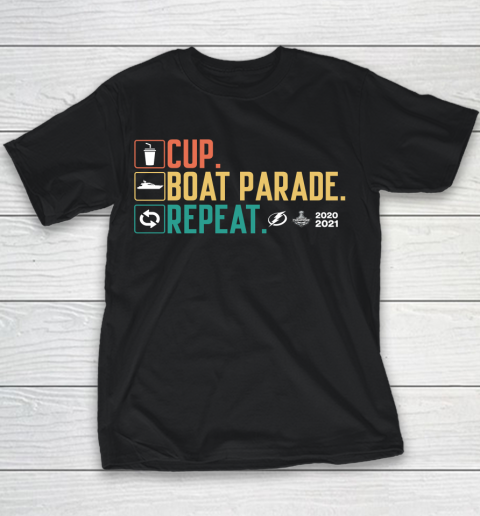 Cup boat parade repeat Tampa bay Lightnings Youth T-Shirt