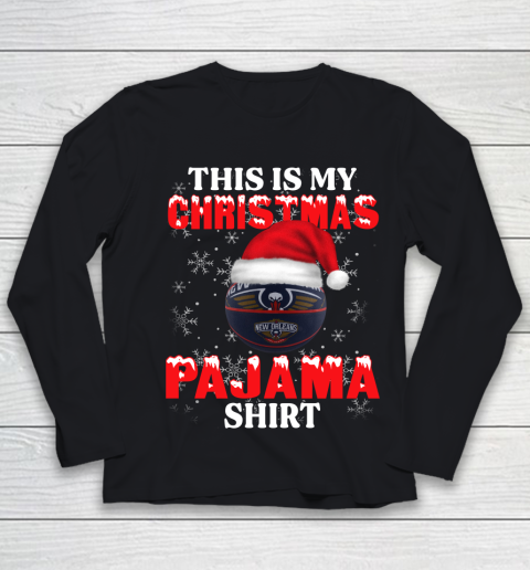 New Orleans Pelicans This Is My Christmas Pajama Shirt NBA Youth Long Sleeve