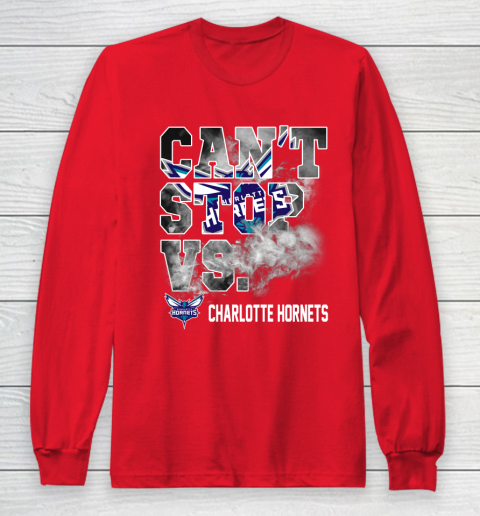 NBA Charlotte Hornets Basketball Can't Stop Vs Long Sleeve T-Shirt 7