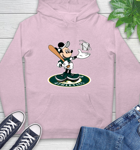 MLB Baseball Oakland Athletics Cheerful Mickey Disney Shirt Hoodie 10