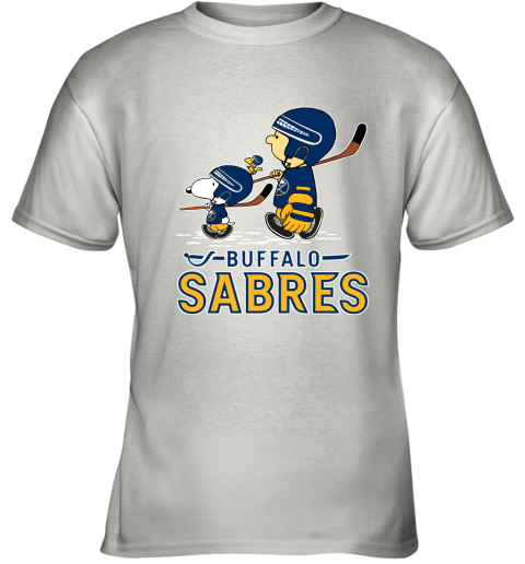 Let's Play Buffalo Sabres Ice Hockey Snoopy NHL Youth T-Shirt