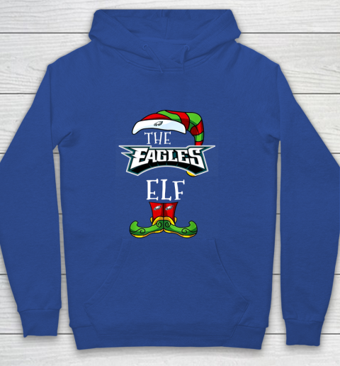 Philadelphia Eagles Christmas ELF Funny NFL Youth Hoodie 6
