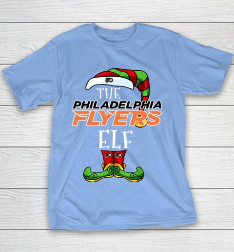 Philadelphia Flyers Christmas ELF Funny NHL Youth T-Shirt 8