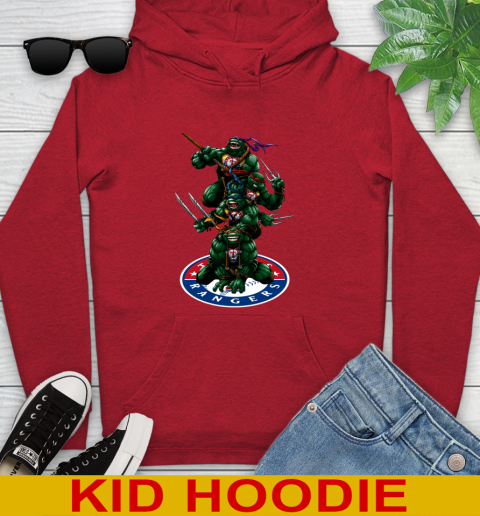 MLB Baseball Texas Rangers Teenage Mutant Ninja Turtles Shirt Youth Hoodie 11