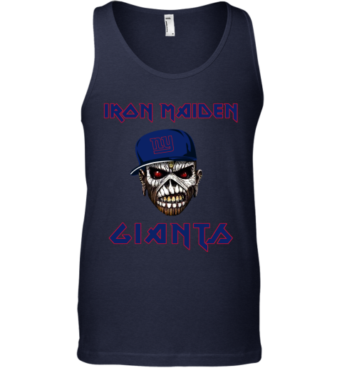 NFL New York Giants Iron Maiden Rock Band Music Football Sports 95mYHJ7THtS unisex tank 17 95 151514 front navy