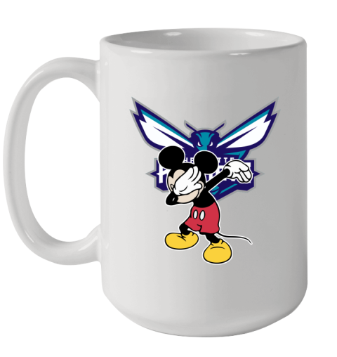 Charlotte Hornets NBA Basketball Dabbing Mickey Disney Sports Ceramic Mug 15oz