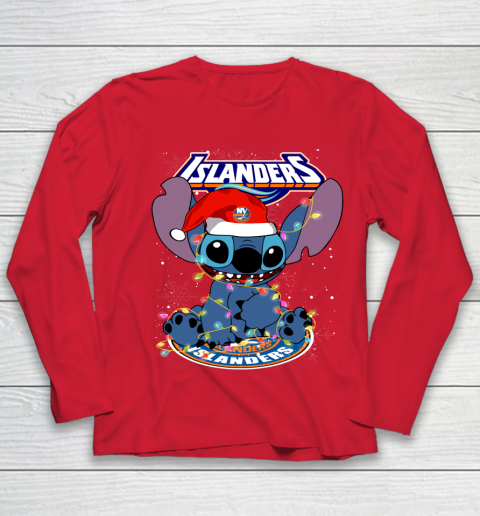 New York Islanders NHL Hockey noel stitch Christmas Youth Long Sleeve 7