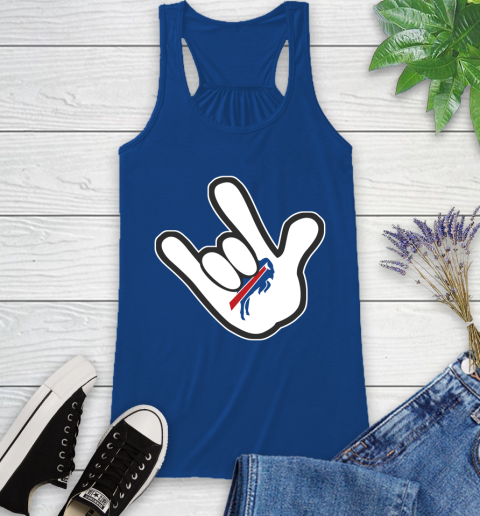 Buffalo Bills NFL Football Mickey Rock Hand Disney Racerback Tank 9