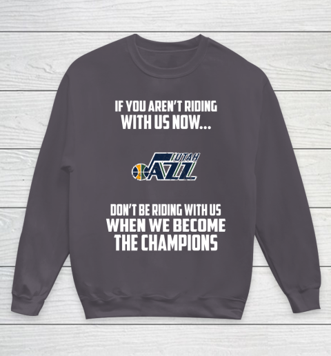 NBA Utah Jazz Basketball We Become The Champions Youth Sweatshirt 5