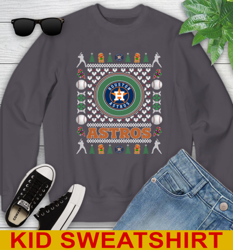 Houston Astros Merry Christmas MLB Baseball Loyal Fan Youth Sweatshirt 5