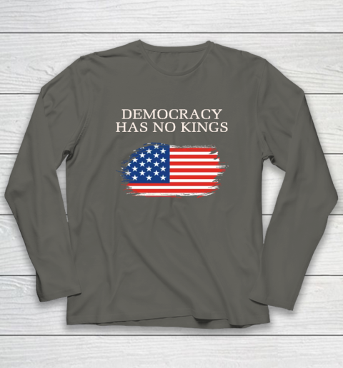Democracy Has No Kings Anti Trump Long Sleeve T-Shirt 4