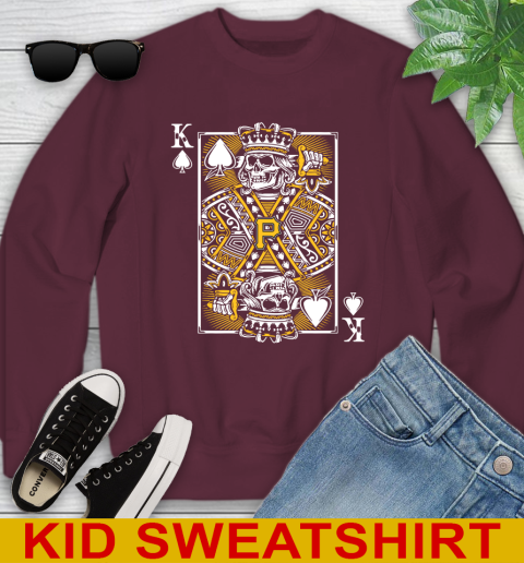 Pittsburgh Pirates MLB Baseball The King Of Spades Death Cards Shirt Youth Sweatshirt 4